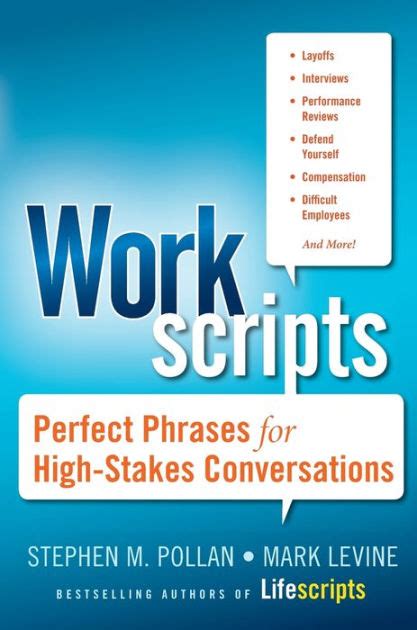 Workscripts Perfect Phrases for High Stakes Conversations PDF